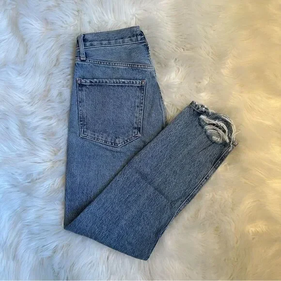 AGOLDE Riley High Rise Straight Crop Jeans - Picture 5 of 7